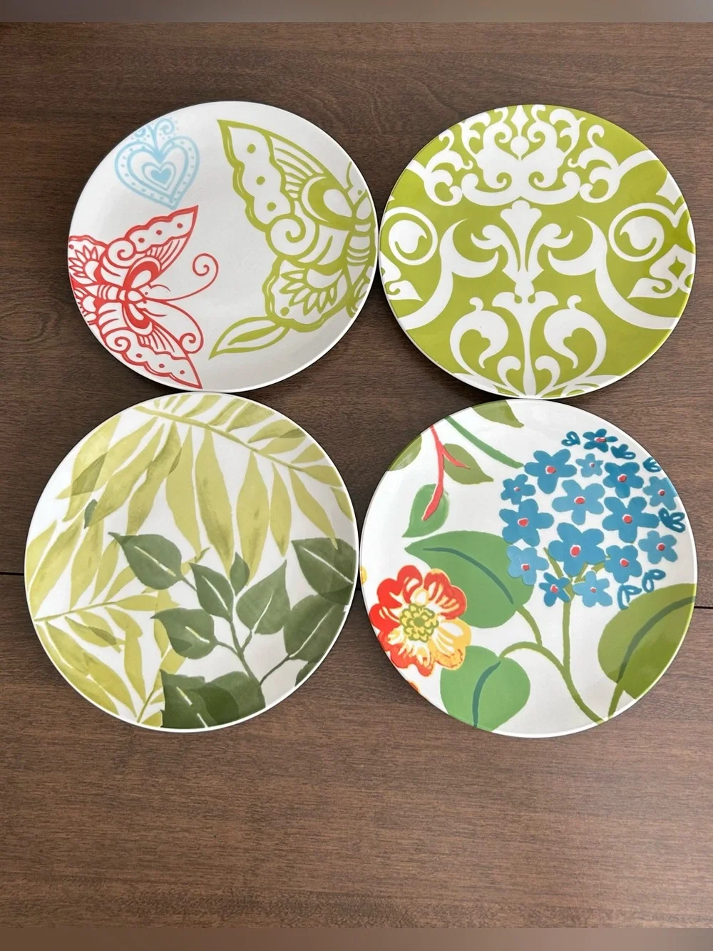 4 POTTERY BARN GRAPHIC GARDEN 8 1/4